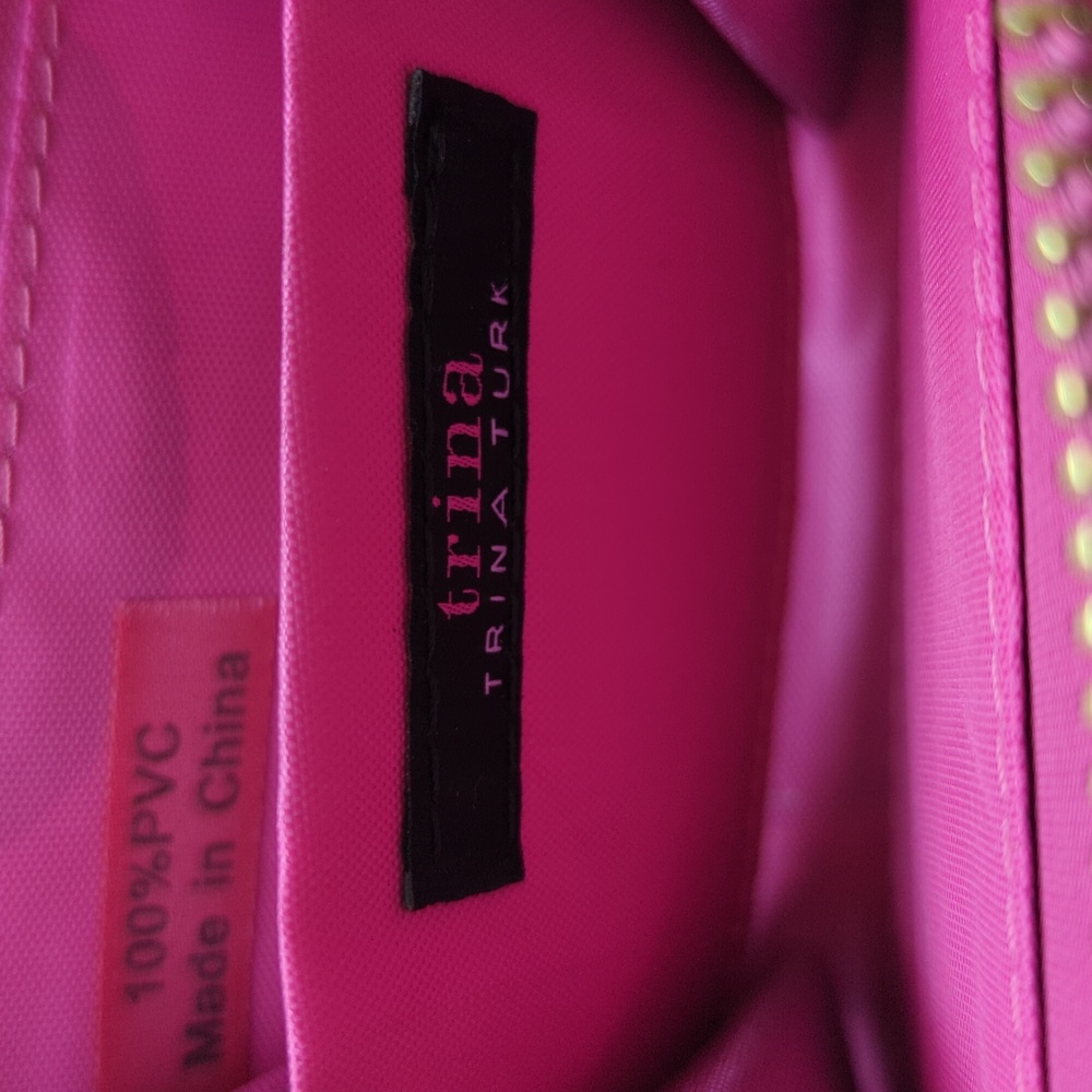 Trina Turk Green and Pink Floral Wallet - Picture 3 of 4